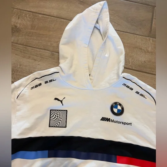 PUMA BMW M Motorsport Street pullover hoodie large - Picture 2 of 5